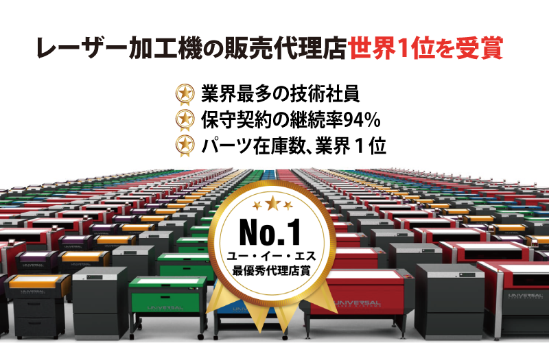 レーザー加工機の販売代理店正解１位を受賞