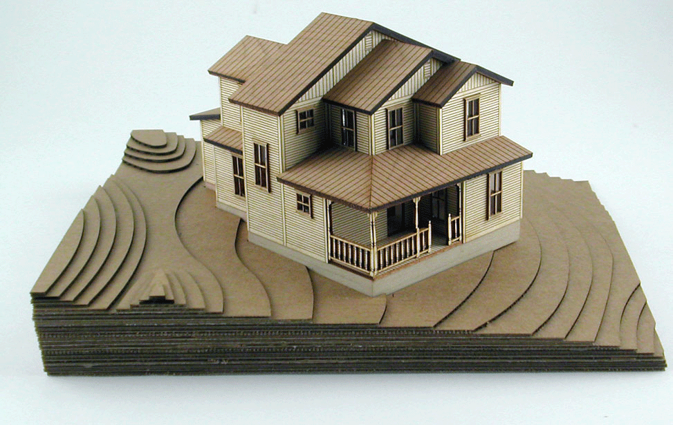 建築模型加工サンプル2